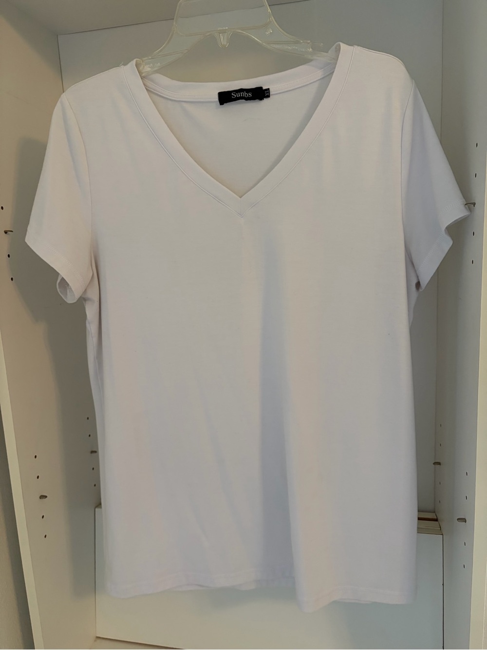 White V-Neck Women's Tee